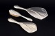L'Art presents: Art Nouveau, set of three silver-plated hairdressing pieces.