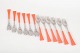 L'Art presents: Nanny Still for Hackman, set of twelve "Colorina" cold meat forks.