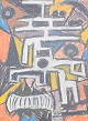 L'Art presents: Scandinavian artist, abstract pastel on paper, 1967.
