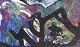 L'Art presents: European artist. G. Bodson, abstract oil painting on canvas, 1976.