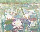 L'Art presents: Sigrid Roos af Hjelmsäter-Wallert, water lilies, oil on board, 1960.