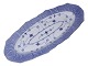Antik K presents: Blue Fluted PlainRare fish platter 60 cm.