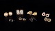 L'Art presents: Set of Eight Pairs of Vintage Ear Clips / Earrings. Bijouterie. 20th Century.
