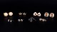 L'Art presents: Set of Eight Pairs of Vintage Ear Clips / Earrings. Bijouterie. 20th Century.