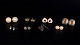 L'Art presents: Set of Eight Pairs of Vintage Ear Clips / Earrings. Bijouterie. 20th Century.