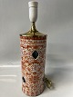 Antik Huset presents: Chinese table lamp with iron red flowers.Height 42.0 cm.
