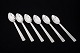 Georg Jensen Bernadotte, set of six coffee spoons.