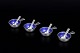 Georg Jensen Bernadotte, set of four salt cellars with ...