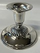 Antik Huset presents: Candlestick Round base, Silver.Height 6.5 cm.