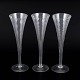 L'Art presents: Set of three Swedish Champagne Glasses