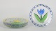 Ulrica Hydman Vallien for Kosta Boda, set of six plates.