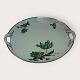 Moster Olga - Antik og Design presents: Green ValløCopenhagen Porcelain PaintingCake dish with handle*125kr
