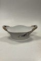 Danam Antik presents: Royal Copenhagen Art Nouveau oval Bowl with Dragonfly Handles and Butterfly decoration ...