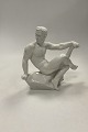 Danam Antik presents: Dahl Jensen Blanc de Chine Figurine Hercules by Jens Jacob Bregnø No. 1179