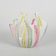 L'Art presents: Murano, latticino fazzoletto bowl.