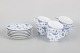 L'Art presents: Royal Copenhagen, Blue Fluted Half Lace, set of six cups and saucers.