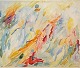 Dansk Kunstgalleri presents: "Cobra composition" from Cobra in 1948. Watercolor on paper behind glass. The ...