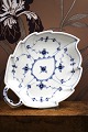 K&Co. presents: Royal Copenhagen Blue Fluted Leaf Shaped Dish with Handle. 1/145.1898-1923...