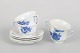 L'Art presents: Royal Copenhagen, Blue Flower Angular, set of four coffee cups and saucers.