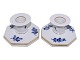 Antik K presents: Blue Flower Angular with gold edgeCandle light holder