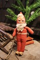 K&Co. presents: Old Santa Claus with body in straw - felt and face in painted papier-mâché/plaster and fine old ...
