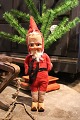 K&Co. presents: Nice, old Santa Claus with a body made of felt filled with straw, wooden shoes and a painted ...