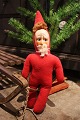 K&Co. presents: Old Santa Claus with body in cotton wool - felt and face in painted celluoid with a nice old ...