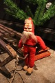K&Co. presents: Old Santa Claus with body in straw - felt and face in painted celluloid and fine old patina...