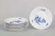 L'Art presents: Royal Copenhagen Blue Flower Curved, set of six salad/luncheon plates.