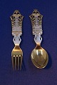 Michelsen set Christmas spoon and fork 1923 of Danish ...