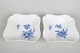 L'Art presents: Royal Copenhagen Blue Flower Curved, pair of square bowls.