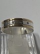Antik Huset presents: Wedding ring in silver and gold shines with three diamonds.Size 60.