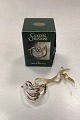 Danam Antik presents: Bing og Grøndahl Golden Christmas Crystal Ornament Fugl