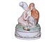 Antik K presents: Large Royal Copenhagen figurineFaun and Nymph (overglaze) by Gerhard Henning