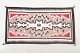 L'Art presents: North American Navajo carpet with geometric motifs, circa 1940s.