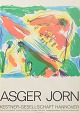 L'Art presents: Asger Jorn, colour lithographic exhibition poster, listed Danish visual artist.