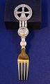 Antikkram presents: Michelsen Christmas fork 1920 of Danish gilt sterling silver