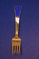 Antikkram presents: Michelsen Christmas fork 1995 of Danish gilt sterling silver
