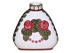 Antik K presents: Aluminia"Triangular" vase with red roses