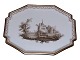 Antik K presents: Royal CopenhagenTête-à-tête serving tray featuring a view of a Danish castle or manor house