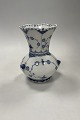 Danam Antik presents: Royal Copenhagen Blue Fluted Full Lace Vase with snails No 1197