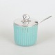 L'Art presents: Michael Andersen & Søn, jam jar with lid and spoon.