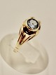 Middelfart Antik presents: 8 carat gold ring size 52-53 with aquamarine