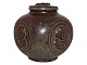 Antik K presents: Royal Copenhagen art potteryLidded bowl with faces by Jais