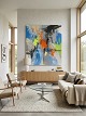 MR Retro Design presents: Exclusive abstract painting from Kvist Gallery, Horsens. Price: 8,500. A unique work ...