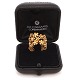 Aabenraa Antikvitetshandel presents: Ole Lynggaard Copenhagen 14kt gold ring with 12 diamonds. Ringsize: 57