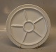 Klosterkælderen presents: HANK 736 Cabaret plate 5 sections around center 25 cm Bing & Groendahl White ...