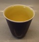 Klosterkælderen presents: 2810 Aluminia Blue and Yellow Columbine Vase 13 x 13 cm ca 1958