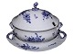 Antik K presents: Blue Flower CurvedLarge soup tureen with platter #1667