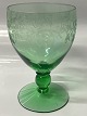 Antik Huset presents: White Wine Glass Green Gerda HolmegaardHeight 9.6 cm